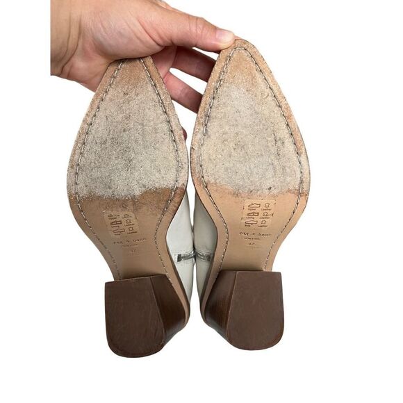 RAG & BONE Razor Leather Ankle white leather Boots Women size 37, 6.5 MSRP: $495 - Picture 13 of 13